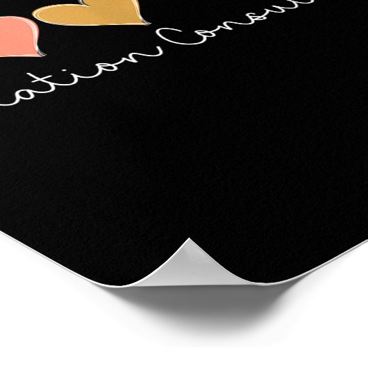 Lactation Consultant Leopard Heart, Valentine's Da Poster (Hoek)