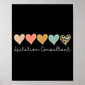 Lactation Consultant Leopard Heart, Valentine's Da Poster (Voorkant)