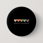 Lactation Consultant Leopard Heart, Valentine's Da Ronde Button 5,7 Cm (Voorkant)