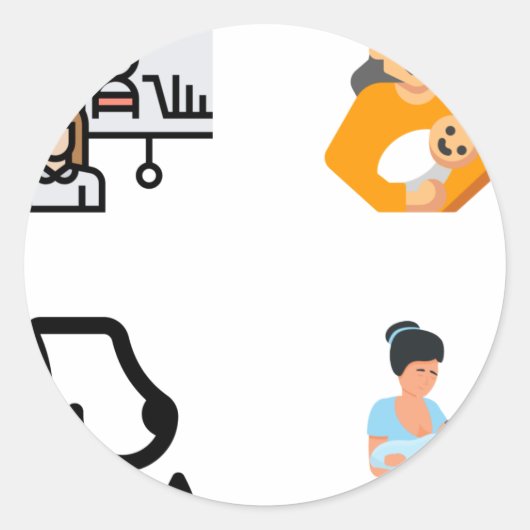 Lactation Consultant Nurse Sticker Pack - Lactatio (Voorkant)