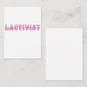 Lactivist Ik steun borstvoedingsbewustzijn week Notitiekaartje (Voorkant / Achterkant)