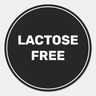 Lactose Free Allergy Safe Culinair Ronde Sticker