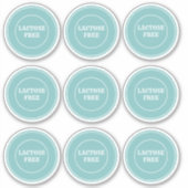 Lactose Free Allergy Safe Culinair Sticker (Voorkant)