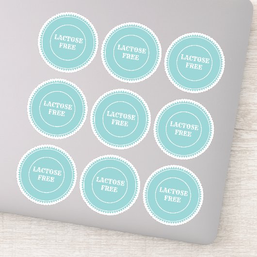 Lactose Free Allergy Safe Culinair Sticker (Detail)