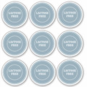 Lactose Free Allergy Safe Culinair Sticker (Voorkant)