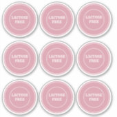 Lactose Free Allergy Safe Culinair Sticker (Voorkant)
