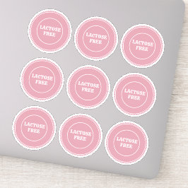 Lactose Free Allergy Safe Culinair Sticker