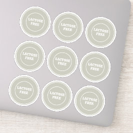 Lactose Free Allergy Safe Culinair Sticker