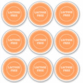 Lactose Free Allergy Safe Culinair Sticker (Voorkant)