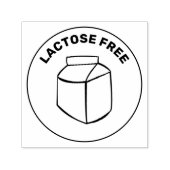 Lactose Free Allergy Safe Culinair Zelfinktende Stempel (Design)