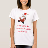 Lactose Free Milk Santa T-shirt (Voorkant)