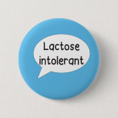 lactose intolerant badge ronde button 5,7 cm (Voorkant)