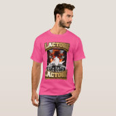 Lactose-intolerant, grappig sarcasme oneven specif t-shirt (Voorkant volledig)