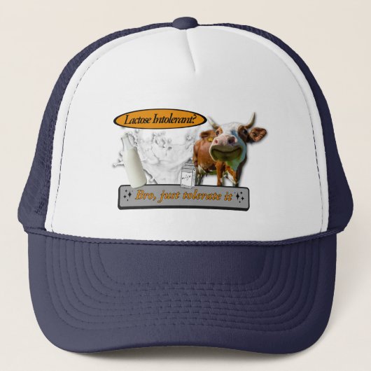 Lactose Intolerant? Just Tolerate It Trucker Pet (Voorkant)