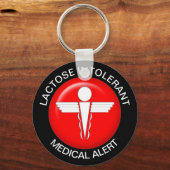 Lactose Intolerant Sleutelhanger (Voorkant)
