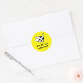 Lactose-intolerante allergie alert ronde sticker (Envelop)