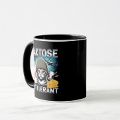 Lactose Intolerante Kat Grappige Melk Kaas Koe Mok (Voorkant links)