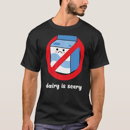 Lactose-intolerante zuivel is eng t-shirt (Voorkant)