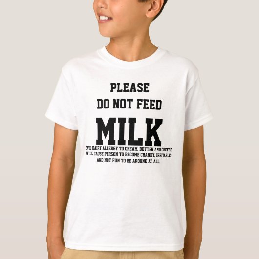 Lactose Intolerantie Eenden, wit t-shirt (Kind) (Voorkant)