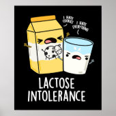 Lactose Intolerantie Grappige Melkwoordspeling Don Poster (Voorkant)