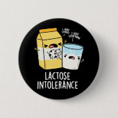 Lactose Intolerantie Grappige Melkwoordspeling Don Ronde Button 5,7 Cm (Voorkant)