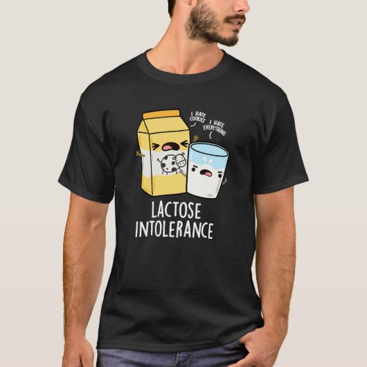 Lactose Intolerantie Grappige Melkwoordspeling Don T-shirt (Voorkant)