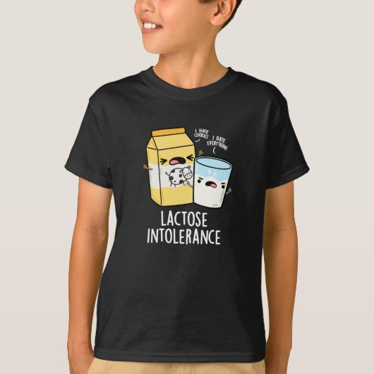 Lactose Intolerantie Grappige Melkwoordspeling Don T-shirt (Voorkant)