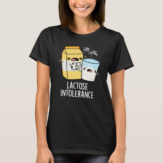 Lactose Intolerantie Grappige Melkwoordspeling Don T-shirt (Voorkant)