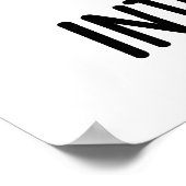 Lactose Intolerantie Grappige Melkwoordspeling Poster (Hoek)