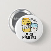 Lactose Intolerantie Grappige Melkwoordspeling Ronde Button 5,7 Cm (Voorkant /achterkant)