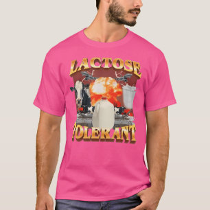 Lactose-intolerantie meme t-shirt
