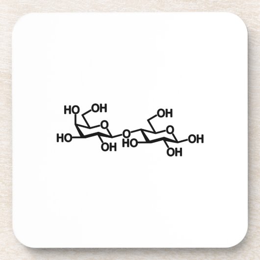 Lactose Melk Structuur Bier Onderzetter (Voorkant)