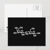 Lactose Melk Structuur Briefkaart (Voorkant / Achterkant)