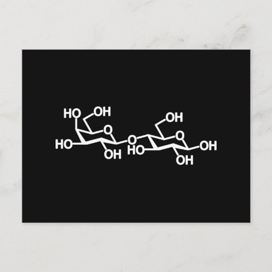 Lactose Melk Structuur Briefkaart (Voorkant)
