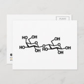 Lactose Melkstructuur Briefkaart (Voorkant / Achterkant)