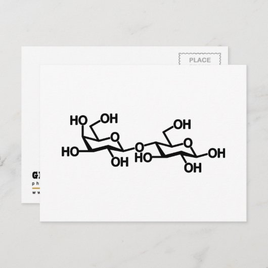 Lactose Melkstructuur Briefkaart (Voorkant / Achterkant)