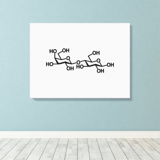 Lactose Melkstructuur Canvas Afdruk (Insitu (Houten vloer))