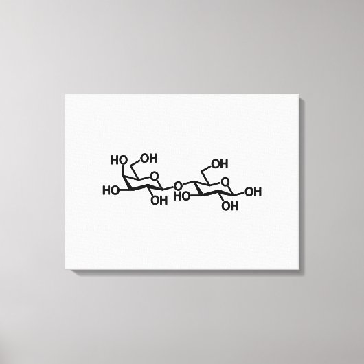 Lactose Melkstructuur Canvas Afdruk (Voorkant)