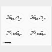 Lactose Melkstructuur Ovale Sticker (Vel)