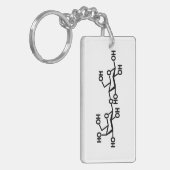 Lactose Melkstructuur Sleutelhanger (Voorkant Links)