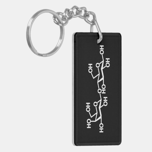 Lactose Melkstructuur Sleutelhanger (Voorkant Links)