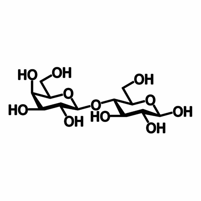 Lactose Melkstructuur Staand Fotobeeldje (Voorkant)