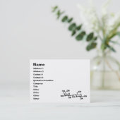 Lactose Melkstructuur Visitekaartje (Staand voorkant)