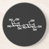 Lactose Melkstructuur Zandsteen Onderzetter (Voorkant)