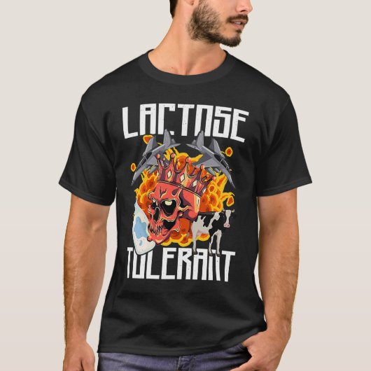 Lactose Tolerant Trendy Meme T-shirt (Voorkant)