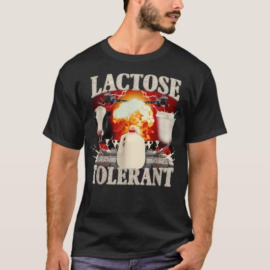 Lactosetolerant grappig t-shirt (Voorkant)