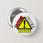 Lactosevrije zone (melkvrij) ronde button 5,7 cm (Voorkant /achterkant)