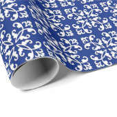 Lactylus - wit over lapis blauw cadeaupapier (Rol Hoek)