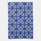 Lactylus - wit over lapis blauw theedoek (Verticaal)