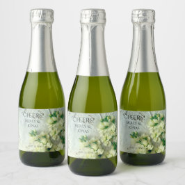 lacunes met witte leugenaars sparkling wijnetiket